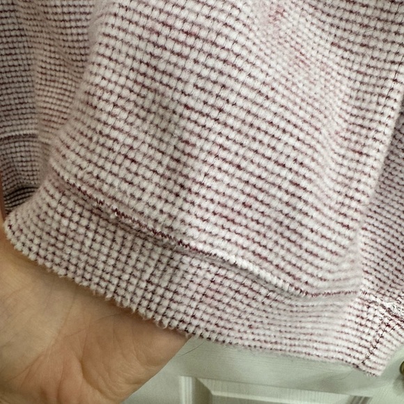 Aerie Soft Knit Sweater in Red and White - Picture 2 of 4